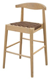 NNEDSZ Elliot Leather Kitchen Counter Stool (Natural)