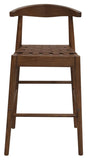 NNEDSZ Elliot Leather Kitchen Counter Stool (Walnut)