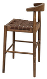 NNEDSZ Elliot Leather Kitchen Counter Stool (Walnut)