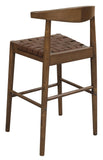 NNEDSZ Elliot Leather Kitchen Counter Stool (Walnut)