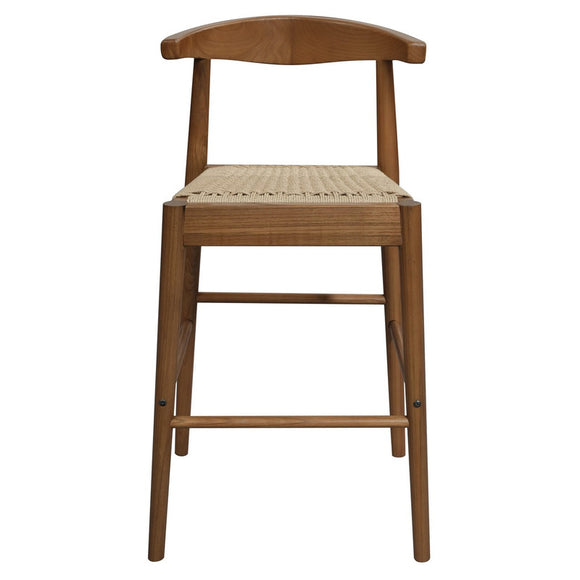 NNEDSZ Arden Solid Oak Loom Kitchen Counter Stool (Almond)