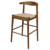 NNEDSZ Arden Solid Oak Loom Kitchen Counter Stool (Almond)