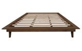 NNEDSZ Gatsby Queen Size Platform Bed Base (Walnut)