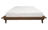 NNEDSZ Gatsby Queen Size Platform Bed Base (Walnut)