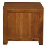 NNEDSZ Amsterdam Solid Mahogany Timber 1 Drawer Bedside Table (Light Pecan)