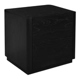 NNEDSZ Gatsby 2-Drawer Bedside Table (Black)