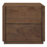 NNEDSZ Gatsby 2-Drawer Bedside Table (Walnut)
