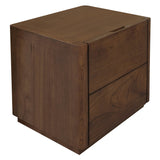 NNEDSZ Gatsby 2-Drawer Bedside Table (Walnut)