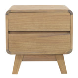 NNEDSZ Providence 2 Drawer Bedside Table (Natural)