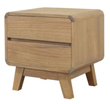 NNEDSZ Providence 2 Drawer Bedside Table (Natural)