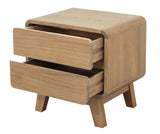 NNEDSZ Providence 2 Drawer Bedside Table (Natural)