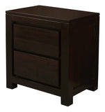 NNEDSZ Amsterdam 2 Drawer Bedside Table (Chocolate)