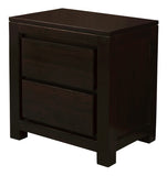 NNEDSZ Amsterdam 2 Drawer Bedside Table (Chocolate)