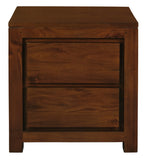 NNEDSZ Amsterdam 2 Drawer Bedside Table (Mahogany)