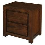 NNEDSZ Amsterdam 2 Drawer Bedside Table (Mahogany)