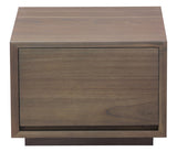 NNEDSZ Oscar 1 Drawer Low Bedside Table (Latte)