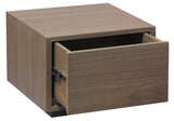 NNEDSZ Oscar 1 Drawer Low Bedside Table (Latte)