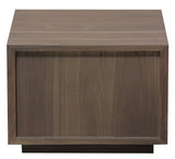 NNEDSZ Oscar 1 Drawer Low Bedside Table (Latte)