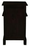 NNEDSZ 1 Solid Door 1 Drawer Bedside (Chocolate)