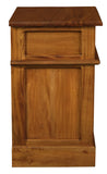 NNEDSZ 1 Solid Door 1 Drawer Bedside (Light Pecan)