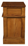NNEDSZ 1 Solid Door 1 Drawer Bedside (Light Pecan)