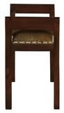 NNEDSZ Wilson Genuine Goat Hide Single Seater Stool/Bench (Mahogany)