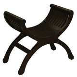 NNEDSZ Maeve Solid Mahogany Single Seater Stool (Chocolate)