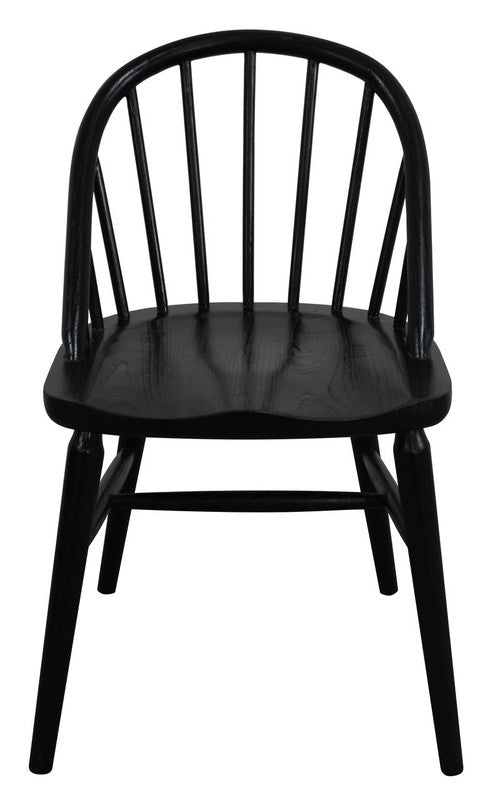 NNEDSZ Vera Solid Oak Dining Chair - Set of 2 (Black)