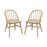 NNEDSZ Vera Solid Oak Dining Chair - Set of 2 (Natural)
