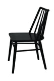 NNEDSZ Riviera Solid Oak Dining Chair - Set of 2 (Black)