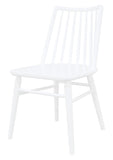 NNEDSZ Riviera Solid Oak Dining Chair - Set of 2 (White)