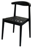 NNEDSZ Elliot Leather Dining Chair (Black)