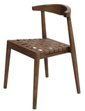NNEDSZ Elliot Leather Dining Chair (Walnut)