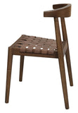 NNEDSZ Elliot Leather Dining Chair (Walnut)