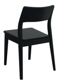 NNEDSZ Providence Solid Oak Dining Chair - Set of 2 (Black)