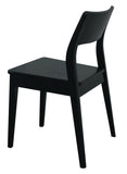 NNEDSZ Providence Solid Oak Dining Chair - Set of 2 (Black)
