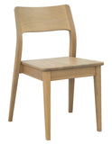NNEDSZ Providence Solid Oak Dining Chair - Set of 2 (Natural)