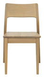 NNEDSZ Providence Solid Oak Dining Chair - Set of 2 (Natural)