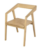 NNEDSZ Kyoto Solid Oak Arm Chair - Set of 2 (Natural)