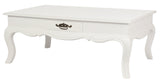 NNEDSZ French Provincial 2 Drawer Coffee Table - White