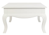 NNEDSZ French Provincial 2 Drawer Coffee Table - White