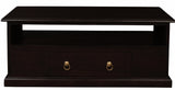 NNEDSZ Tasmania 2 Drawer Coffee Table - Chocolate