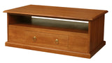 NNEDSZ Tasmania 2 Drawer Coffee Table - Light Pecan