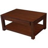 NNEDSZ Amsterdam 2 Drawer Coffee Table - Mahogany