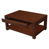 NNEDSZ Amsterdam 2 Drawer Coffee Table - Mahogany