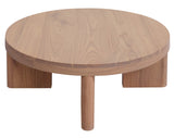 NNEDSZ Apollo Round Solid Mindi Timber Coffe Table (Natural)
