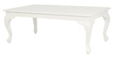 NNEDSZ Queen Anne Coffee Table 120 x 70 cm - White
