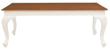 NNEDSZ Queen Anne Coffee Table 120 x 70 cm - White Caramel