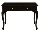 NNEDSZ Queen Anne 2 Drawer Desk (Chocolate)
