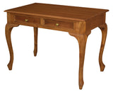 NNEDSZ Queen Anne 2 Drawer Desk (Light Pecan)